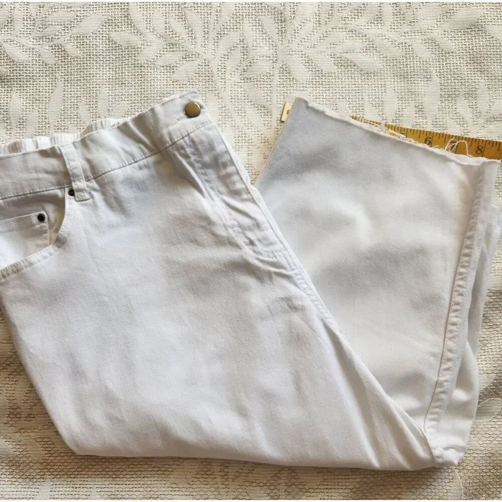 w23  Blair frayed hem cropped denim pants